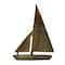Hello Honey® 19" Antique Brass Decorative Aluminum Sail Boat